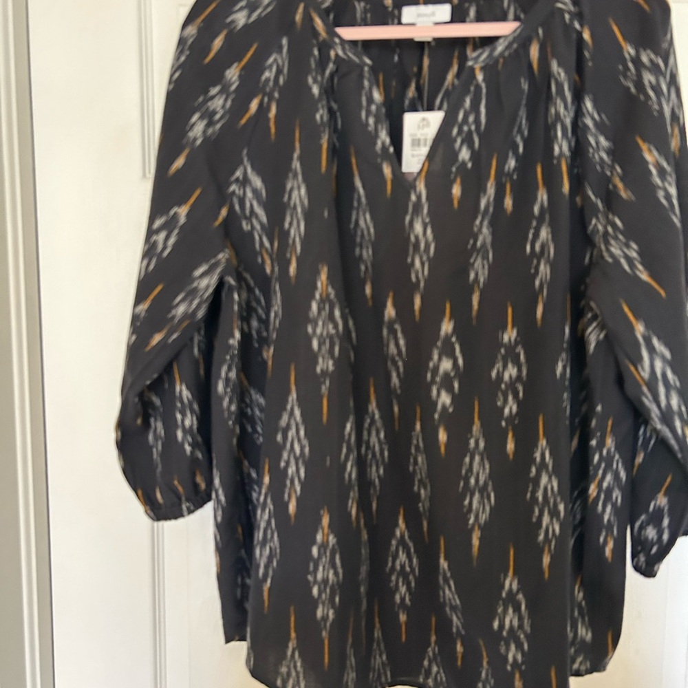 J jill Ikat top, NWT, Sz 2x